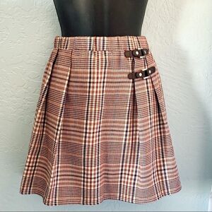 Urban Outfitters Tartan Plaid School Girl Pleated Mini Skirt Size Small